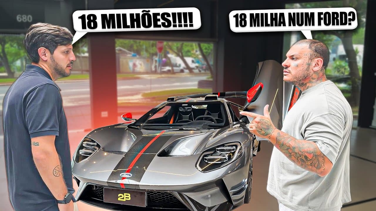 Toguro Encontra o Carro Mais Caro do Brasil: Ford GT de R$ 18 Milhões